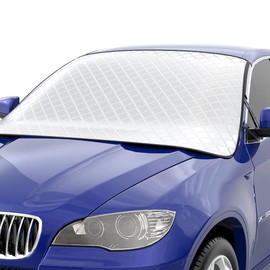 Car Windscreen Cover Magnetic Car Windshield Cover Car Windshield Cover UV Protection Dustproof and Waterproof Snow Cover for SUV, Truck and Car, All Weather