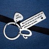 MADHAHEFU Thank You Gifts Retirement Farewell Appreciation Gifts Keychain Initial