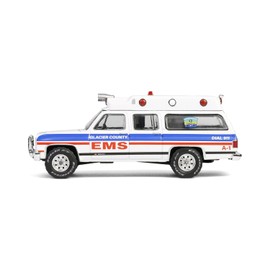 Camión 1/64 1991 Suburban Ambulance, Glacier County EMS, First Responders 2 67060-B