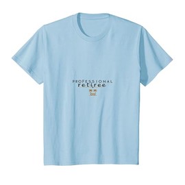 Professional Retiree Tropical Paradise Retirement Gift T-Shirt, Youth, Baby Blue