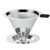 Pour Over Coffee Dripper Slow Drip Paperless Coffee Filter, Double