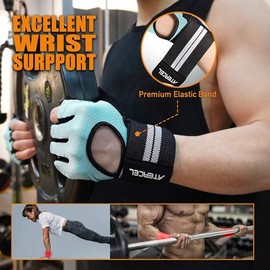 Atercel 2020 Guantes de entrenamiento mejorados, mejores guantes de ejercicio para gimnasio, ciclismo, levantamiento de pesas, transpirables, superlig