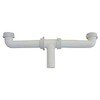 LASCO 03-4209 White Plastic Tubular 1-1/2-Inch by 16-Inch Center Outlet Drain Assembly for Kitchen Sink