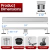 DLONE Linear Shower Drain, 24 Inch AISI 304 Stainless Steel
