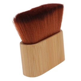 Healvian 1pc Cleaning Hairbrush Handle Material Neck Duster Brush for Haircut Makeup for Salon and Home Use