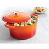 Crock-Pot Artisan Round Enameled Cast Iron Dutch Oven, 5-Quart, Sunset