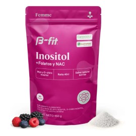 Fit Myo Inositol Chiro Fórmula Folatos Nac 450g Sabor Frutos Rojos Extracto Polvo Servicios Alta Biodisponibilidad