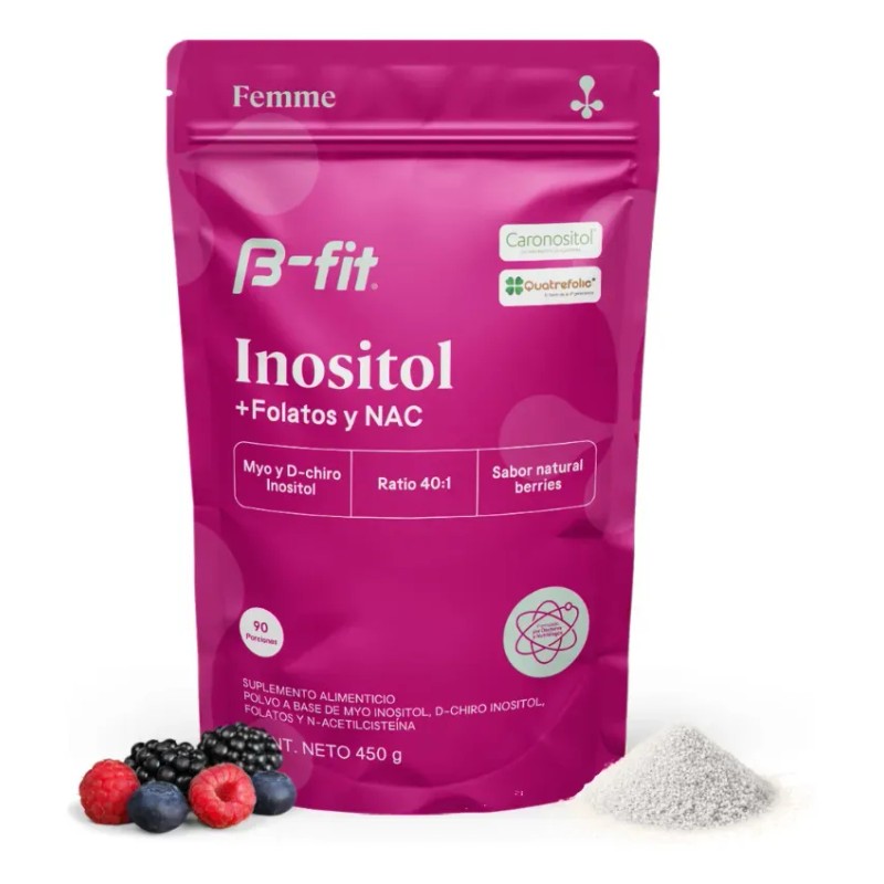 Fit Myo Inositol Chiro Fórmula Folatos Nac 450g Sabor Frutos