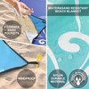 AISPARKY Beach Blanket Waterproof Sandproof, Oversized Large Beach Mat 79"