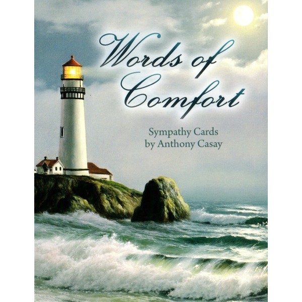 Words of Comfort by Anthony Casay [ASN34640] - Sympathy Note Card Assortment by Leanin' Tree - 12 cards featuring a full-color interior and colorful envelope