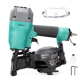DOTOOL Roofing Nailer CN45C 15 Degree 3/4-Inch to 1-3/4-Inch Roofing Nail Gun Pneumatic Coil Nailer 120 pcs Load Capacity