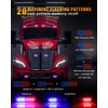 OFFKAT Upgraded 8 PCS 12 LED Sync Feature Emergency Strobe