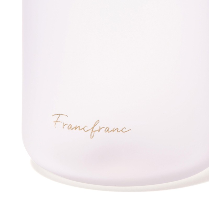 Franc franc One Touch Clear Bottle, White