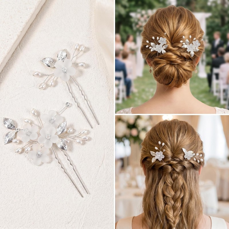 5 Pcs Wedding Hair Accessories Brides Prom Hair pieces