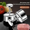 Kmandaovirex Hamburger Press Patty Maker,304 Stainless Steel Burger Press Patty
