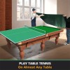 Unbranded 8FT Green Mid-Size Foldable Table Tennis Conversion Top Ping