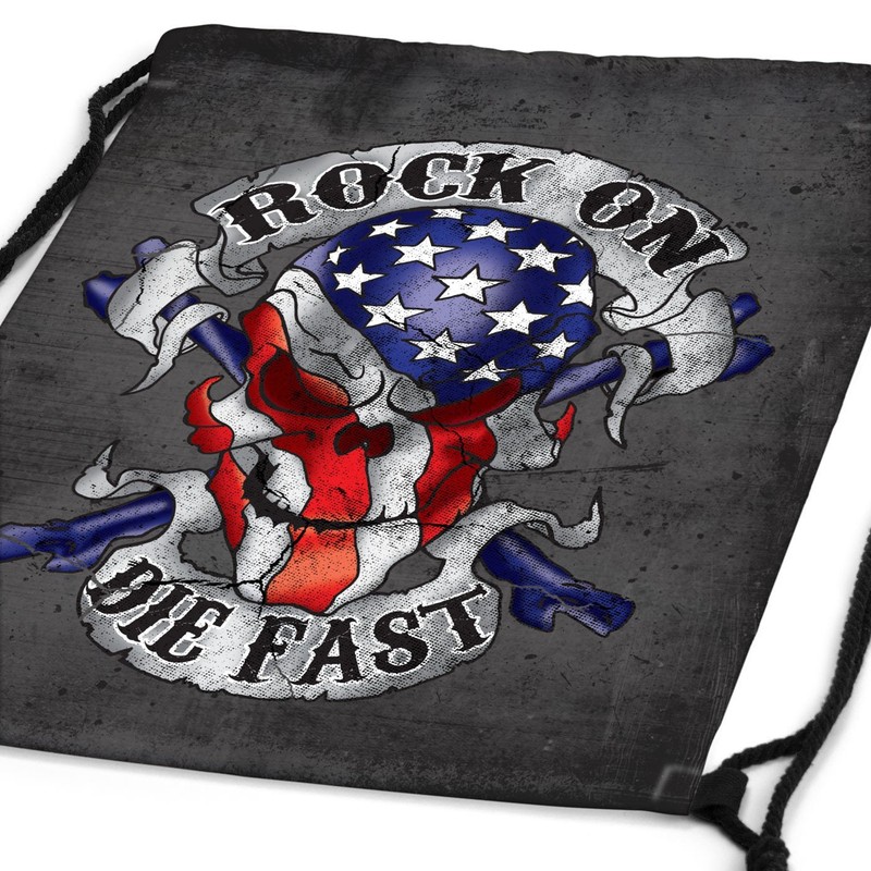 style3 USA Rock On The Fast Backpack Bag Gym Bag
