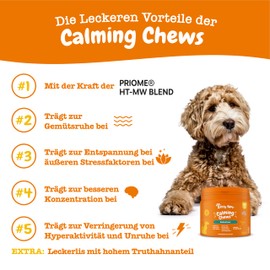Zesty Paws Zesty Paws Beruhigende Chews f??r Hunde Entspannungs- & Anti-Stress-Mittel f??r Hunde | Ashwagandha, Gr??ner Tee und L-Tryptophan | F??r alle Rassen mit Putengeschmack |90 STK