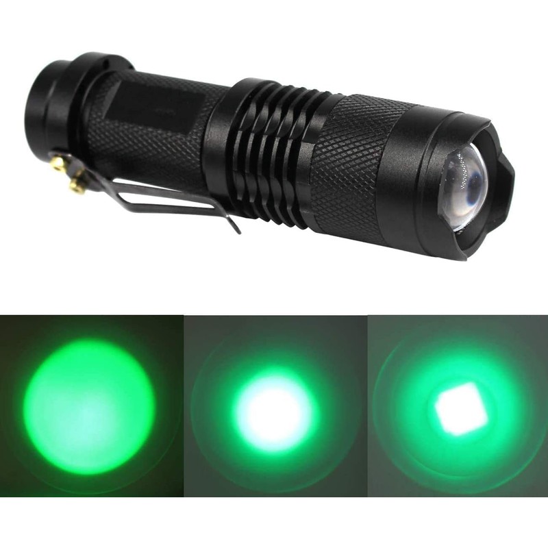 3 Pack Red Green Blue Light Bright Small Flashlights, LED