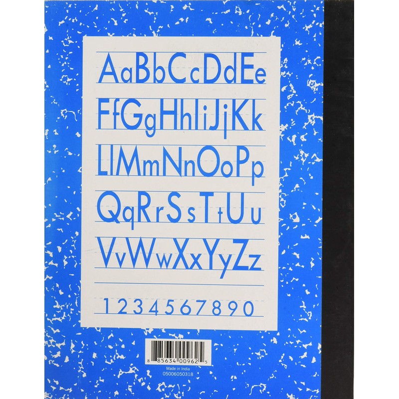 School Smart Skip-A-Line Ruled Composition Book, Grade 2, Blue, 48