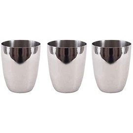 Sahishnu Online & Marketing Stainless Steel Tumblers Set of 3,Stainless Steel Glass,Chilling Beer Glasses,Multi-Purpose Steel Glass,Indian Stainless Steel Tumblers,Steel Water Glass