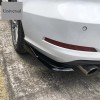 Unbranded Universal Car Rear Bumper Spoiler Canards Fins Anti-crash Diffuser