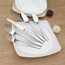 HOMMP Stainless Steel Flatware, 30-Piece, Service for 6