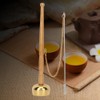 Buddhism Wooden Handle Brass Hand Bell Singing Scripture Implement Buddhist