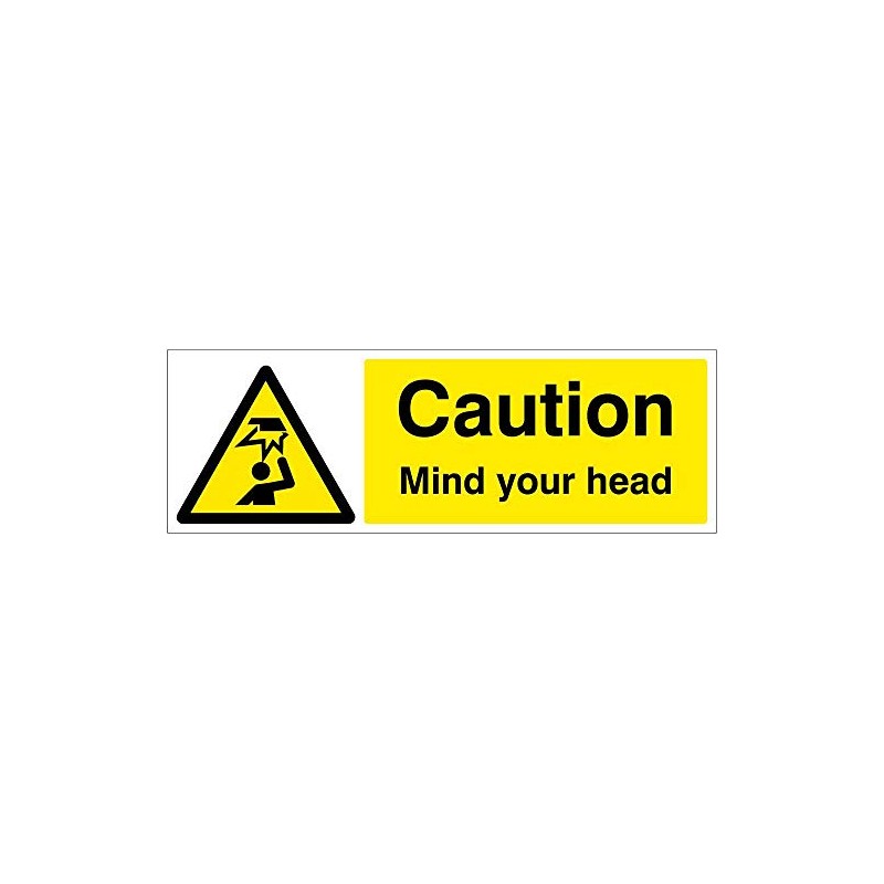 Caledonia Signs 14216G Caution Mind Your Head Sign, 300 mm