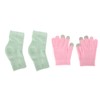 Pink Moisturizing Hand Gloves Touch Screen Prevent Cracked Skin Green
