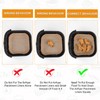 6.3 Inch Air Fryer Disposable Paper Liner, 100 Pcs, Square