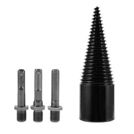 WarmCare Wood Splitter Drill Bits, Firewood Log Splitter Drill Log Splitter Screw Cone Kindling Firewood Splitter for Household Electric Drill (42mm firewood Drill bit)
