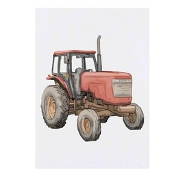 Azeeda 'Rustikaler alter Traktor' Temporäres Tattoo - Hautfreundlicher & Ungiftiger Abziehbild · Wasserfest (TO00074785)