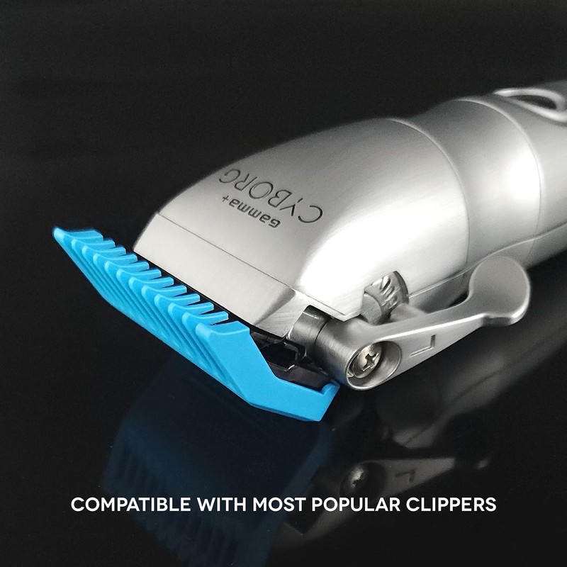 Gamma+ Kit 4 Blue Double Magnetic Guards For Gamma+ Clippers