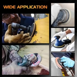 BOXONLY 3 Inch Round Flocking Sandpaper Sander Pads Hook and Loop Sanding Disc Silicon Carbide Sandpaper 2000 Grit 30pcs