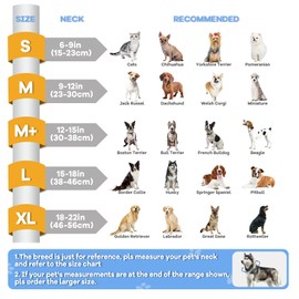 NoarWin 2-in-1 Upgraded Inflatable Dog Cone Collar with Detachable Anti-Licking Shield, Soft Adjustable Elizabethan Collar for Dogs After Surgery (M+, Blue)