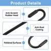 Jeffbaubl 36 Pack Black S Hooks, 2.4 Inch Heavy Duty