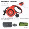 Qttie Retractable Dog Leash with Dispenser and Poop Bags, Pet