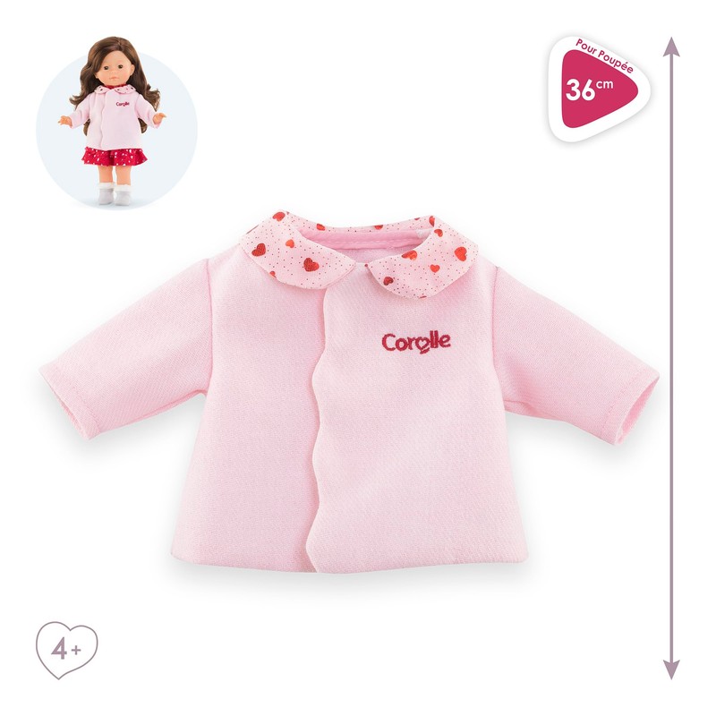 Corolle Coat Petals with Hearts Clothes for Ma Doll from