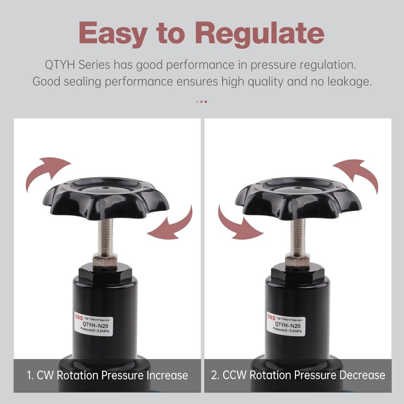 SNS Air Pressure Regulator Female Thread 3/4 NPT 0-500 PSI