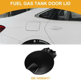 Partuto Fuel Tank Door Cap for Chevy Colorado 2004-2012 Fuel Filler Flap Cover Clip Type No.10385417 Black Fuel Filler Door Gas Cap