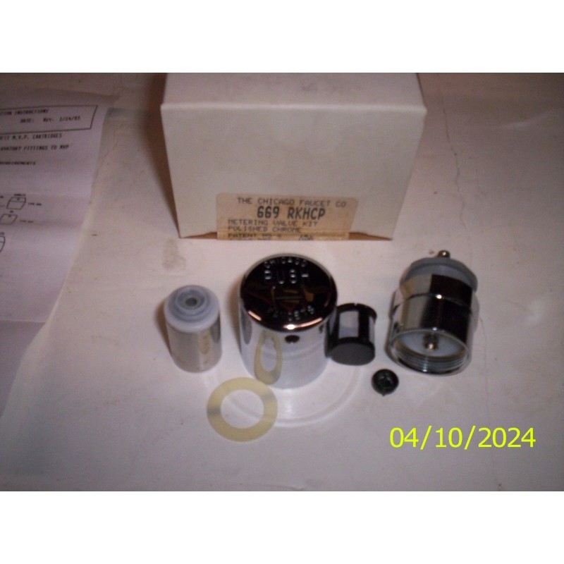 Chicago Faucet 669 RKCCP Metering Valve Kit, COLD Handle