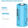 PKCELL 10X 18350 900mAh 3.7V Li-ion Rechargeable Batteries for Warforce