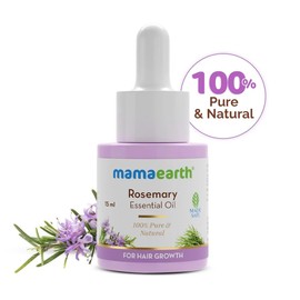 Mamaearth Pure & Natural Rosemary Essential Oil for Hair Growth | Strengthens Hair & Controls Hair Fall | Anti-Thinning Tonic | Suits All Hair Types | 0.51 Fl Oz/15 ml