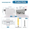 VooGenzek 4 PCS Cabinet Suspension Brackets, Cupboard Wall Mounting, Kitchen