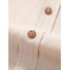 Men's Wrinkle Textured Button Down Shirts Short Sleeves Casual Summer