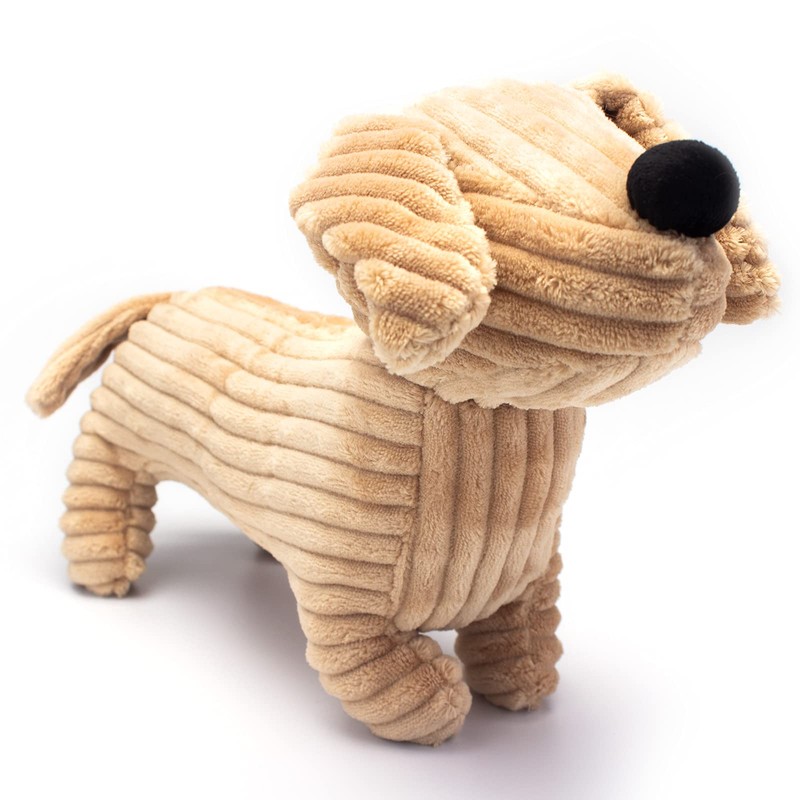 Petface Dougie Deli Cord, Plush Puppy Dog Toy