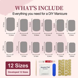 Press On Nails Short, Vneffabler Square Acrylic Nails Press ons Glue On Nails Reusable Stick On Nails False Nails for Women Nail Kit With Nail Glue in 12 Sizes - 24 Fake Nails Kit, Nude Apricot