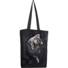 Spiral Pocket Kitten Unisex Fabric Bag, Black, black
