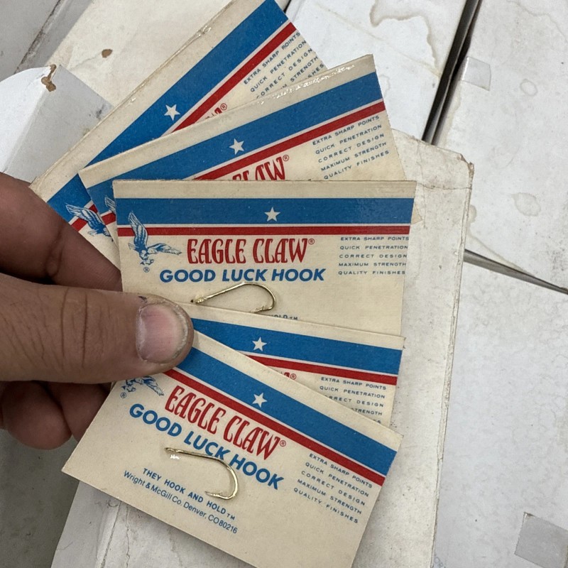 Eagle Claw 5 Vintage Eagle Claw Good Luck Hook Wright
